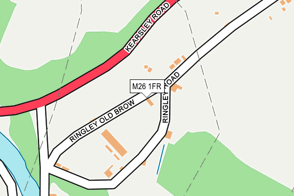 M26 1FR map - OS OpenMap – Local (Ordnance Survey)