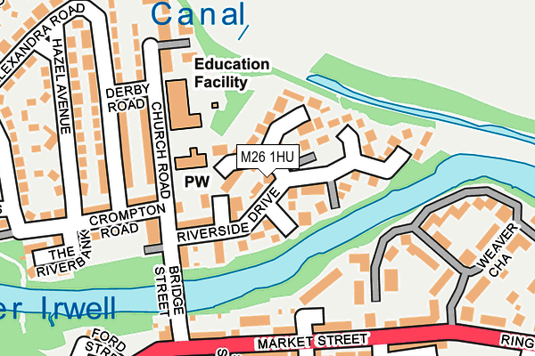 M26 1HU map - OS OpenMap – Local (Ordnance Survey)
