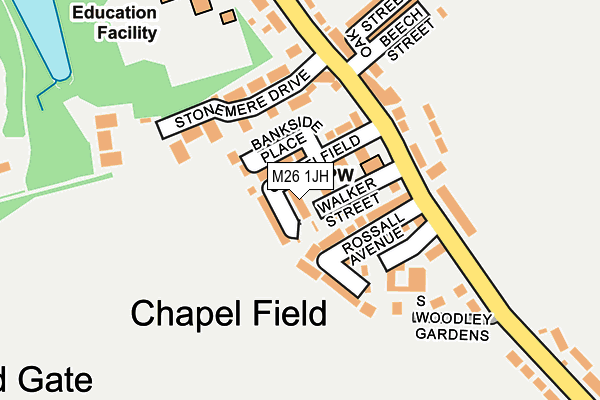 M26 1JH map - OS OpenMap – Local (Ordnance Survey)