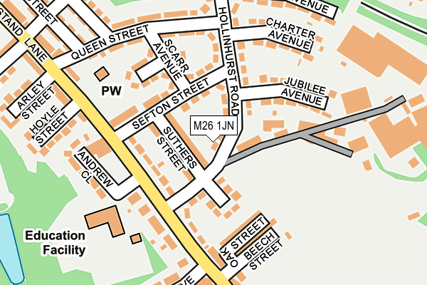 M26 1JN map - OS OpenMap – Local (Ordnance Survey)