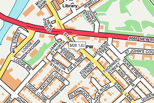 M26 1JU map - OS OpenMap – Local (Ordnance Survey)