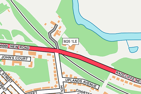 M26 1LE map - OS OpenMap – Local (Ordnance Survey)