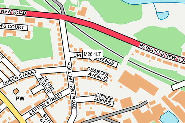 M26 1LT map - OS OpenMap – Local (Ordnance Survey)