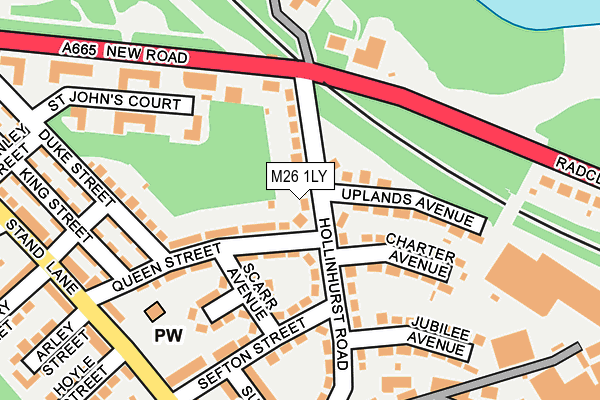 M26 1LY map - OS OpenMap – Local (Ordnance Survey)