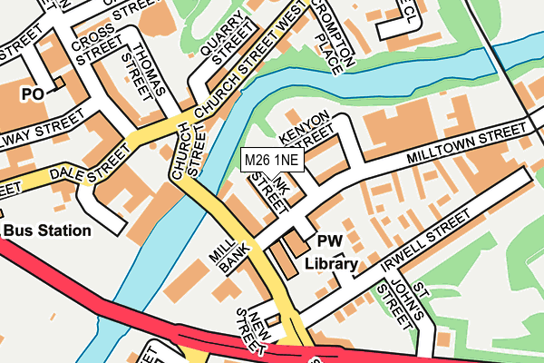 M26 1NE map - OS OpenMap – Local (Ordnance Survey)