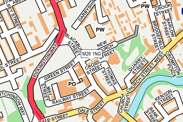 M26 1NG map - OS OpenMap – Local (Ordnance Survey)