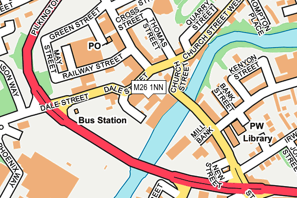 M26 1NN map - OS OpenMap – Local (Ordnance Survey)