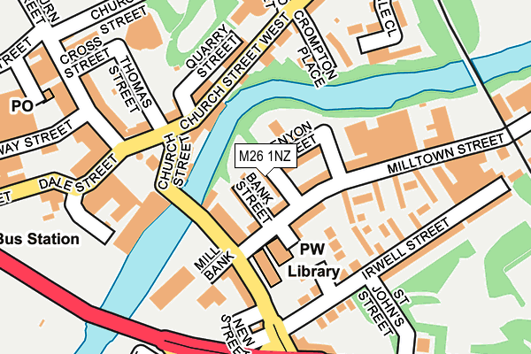 M26 1NZ map - OS OpenMap – Local (Ordnance Survey)