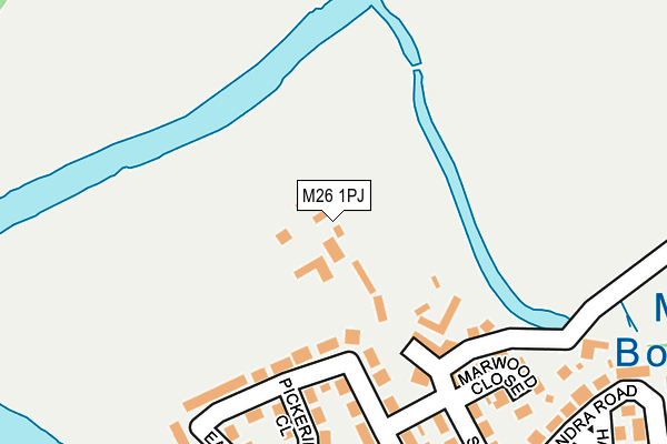 M26 1PJ map - OS OpenMap – Local (Ordnance Survey)