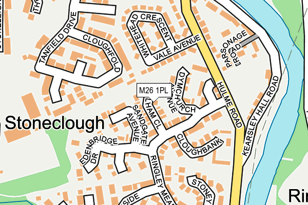 M26 1PL map - OS OpenMap – Local (Ordnance Survey)