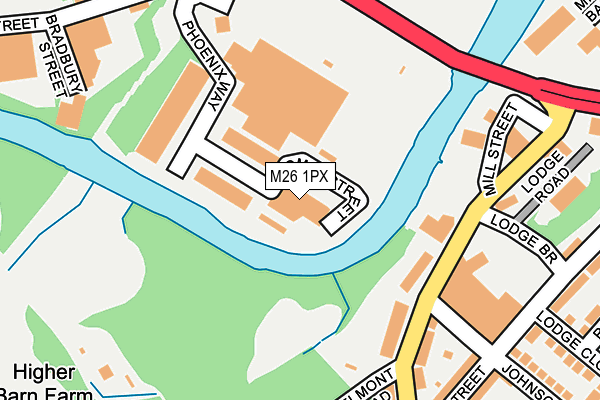 M26 1PX map - OS OpenMap – Local (Ordnance Survey)