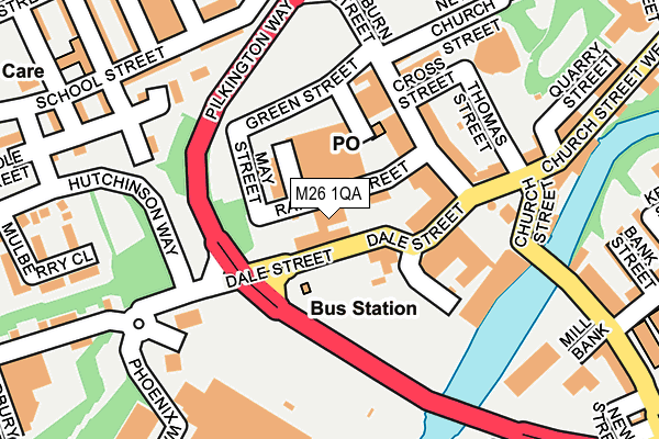 M26 1QA map - OS OpenMap – Local (Ordnance Survey)