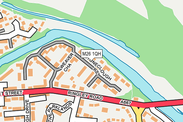 M26 1QH map - OS OpenMap – Local (Ordnance Survey)