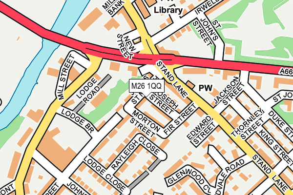 M26 1QQ map - OS OpenMap – Local (Ordnance Survey)