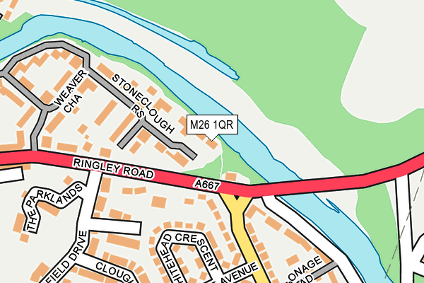 M26 1QR map - OS OpenMap – Local (Ordnance Survey)