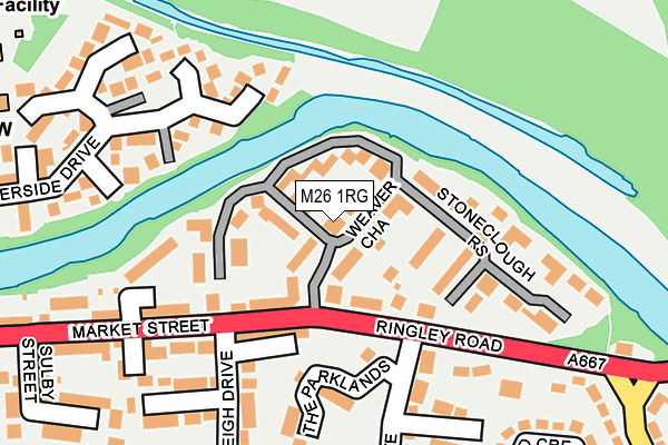 M26 1RG map - OS OpenMap – Local (Ordnance Survey)