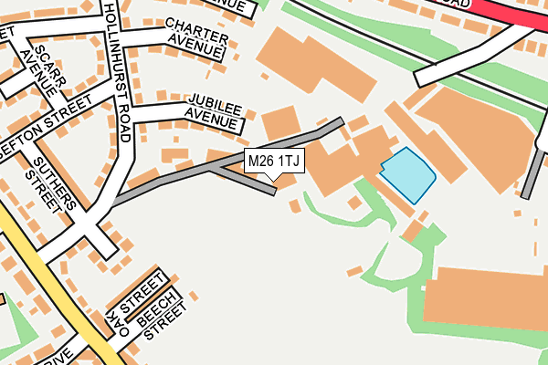 M26 1TJ map - OS OpenMap – Local (Ordnance Survey)