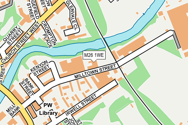 M26 1WE map - OS OpenMap – Local (Ordnance Survey)