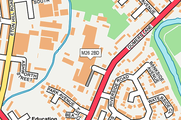 M26 2BD map - OS OpenMap – Local (Ordnance Survey)