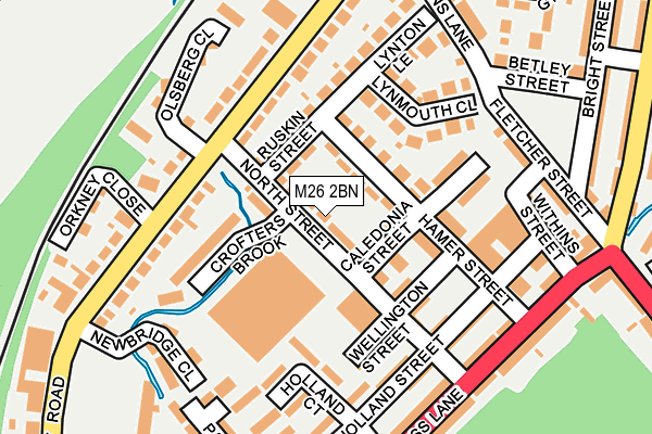 M26 2BN map - OS OpenMap – Local (Ordnance Survey)