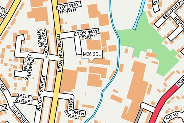 M26 2DL map - OS OpenMap – Local (Ordnance Survey)