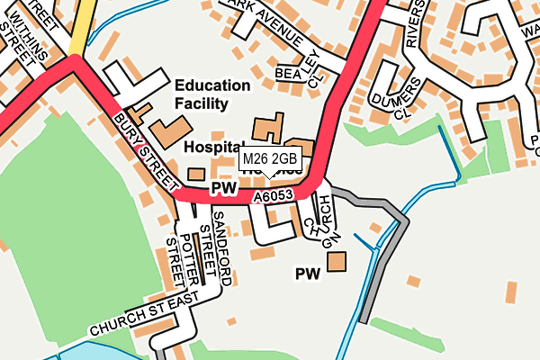 M26 2GB map - OS OpenMap – Local (Ordnance Survey)