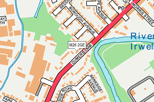 M26 2GE map - OS OpenMap – Local (Ordnance Survey)