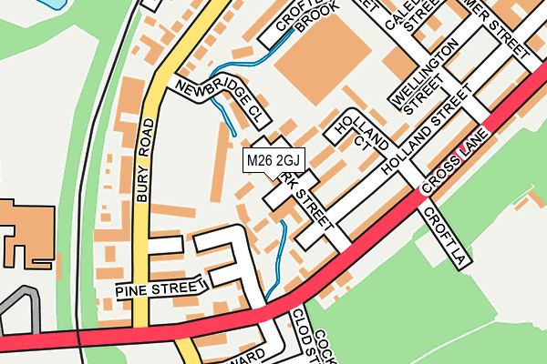 M26 2GJ map - OS OpenMap – Local (Ordnance Survey)