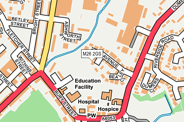 M26 2GS map - OS OpenMap – Local (Ordnance Survey)