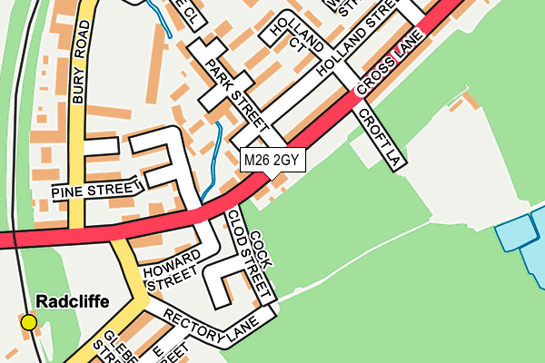 M26 2GY map - OS OpenMap – Local (Ordnance Survey)