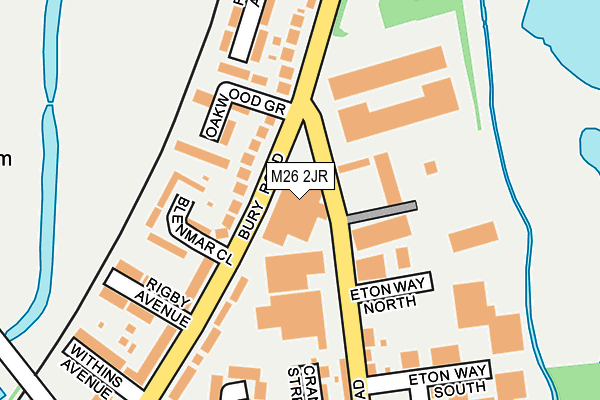 M26 2JR map - OS OpenMap – Local (Ordnance Survey)