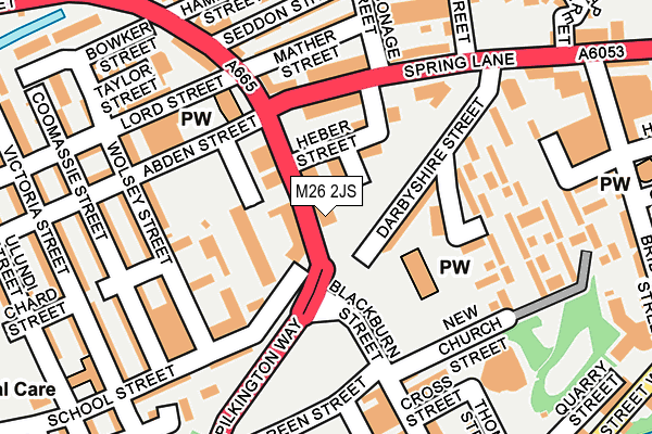 M26 2JS map - OS OpenMap – Local (Ordnance Survey)
