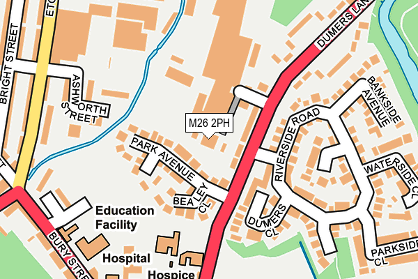 M26 2PH map - OS OpenMap – Local (Ordnance Survey)
