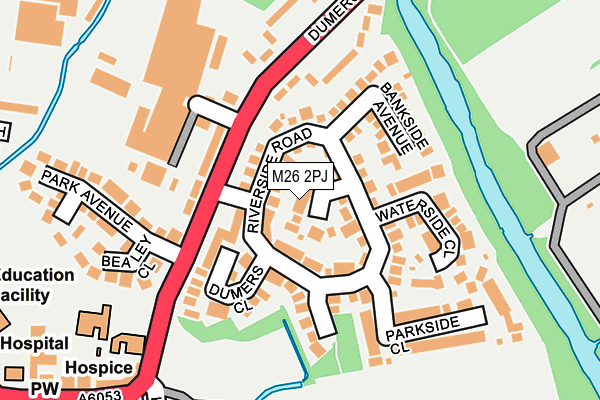 M26 2PJ map - OS OpenMap – Local (Ordnance Survey)