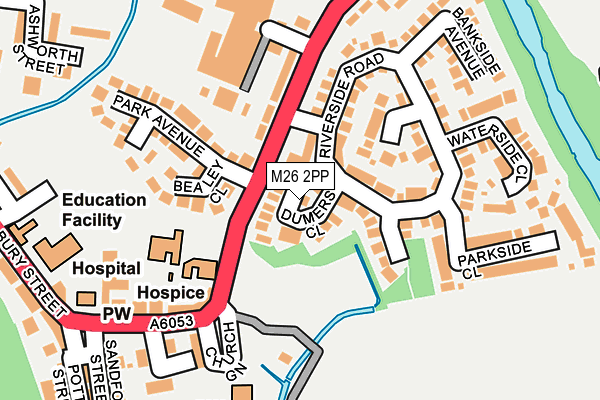 M26 2PP map - OS OpenMap – Local (Ordnance Survey)