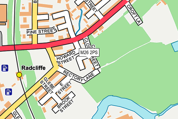 M26 2PS map - OS OpenMap – Local (Ordnance Survey)