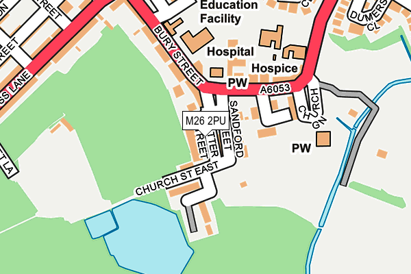 M26 2PU map - OS OpenMap – Local (Ordnance Survey)