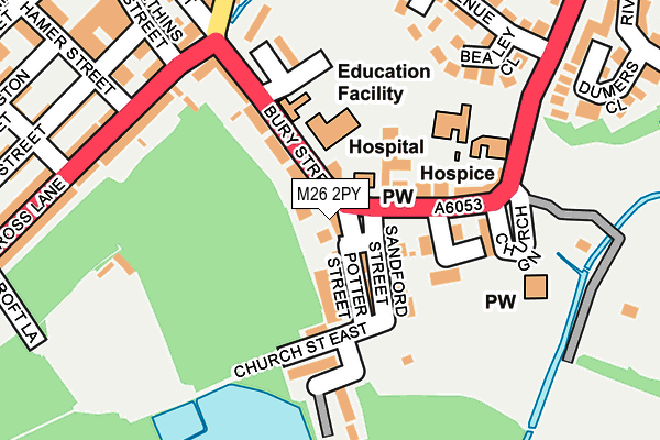 M26 2PY map - OS OpenMap – Local (Ordnance Survey)