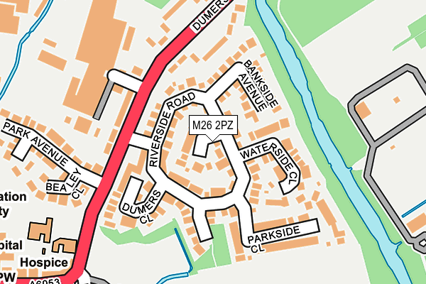M26 2PZ map - OS OpenMap – Local (Ordnance Survey)