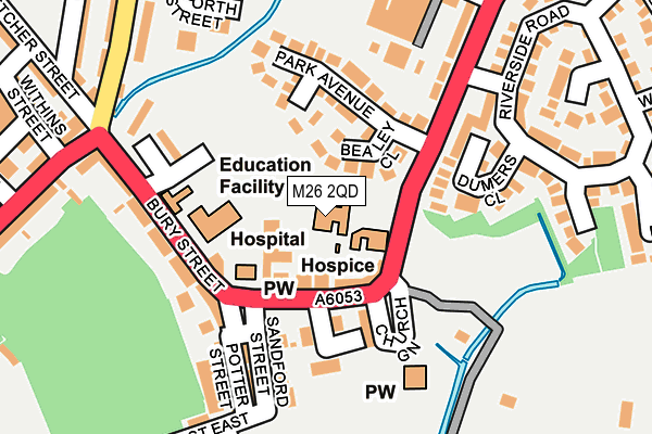 M26 2QD map - OS OpenMap – Local (Ordnance Survey)