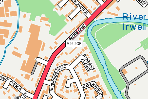 M26 2QF map - OS OpenMap – Local (Ordnance Survey)