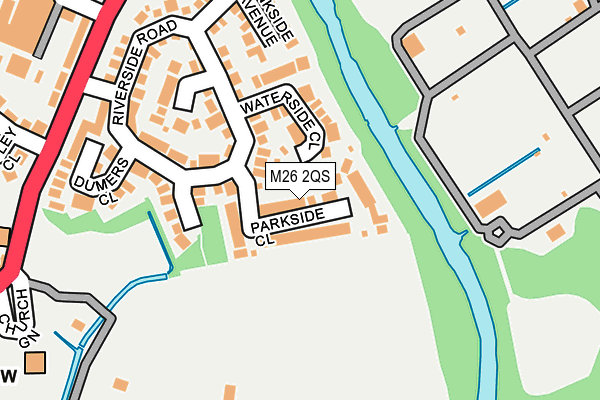 M26 2QS map - OS OpenMap – Local (Ordnance Survey)