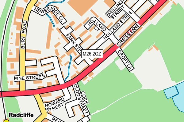 M26 2QZ map - OS OpenMap – Local (Ordnance Survey)