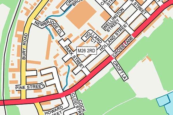 M26 2RD map - OS OpenMap – Local (Ordnance Survey)