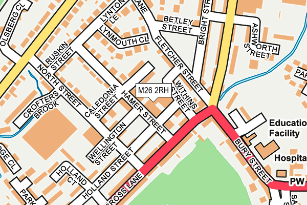 M26 2RH map - OS OpenMap – Local (Ordnance Survey)