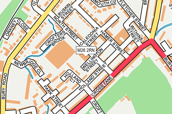 M26 2RN map - OS OpenMap – Local (Ordnance Survey)