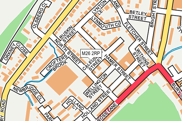 M26 2RP map - OS OpenMap – Local (Ordnance Survey)