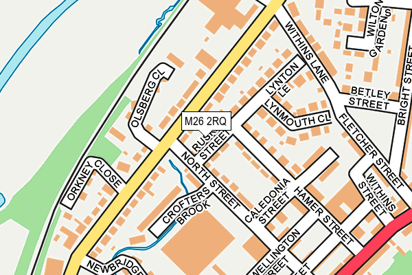 M26 2RQ map - OS OpenMap – Local (Ordnance Survey)