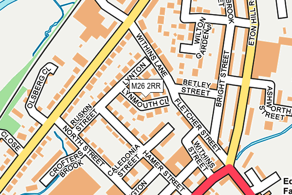 M26 2RR map - OS OpenMap – Local (Ordnance Survey)