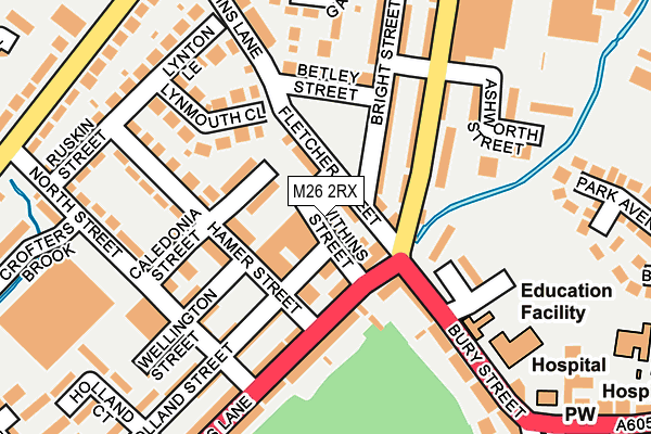 M26 2RX map - OS OpenMap – Local (Ordnance Survey)